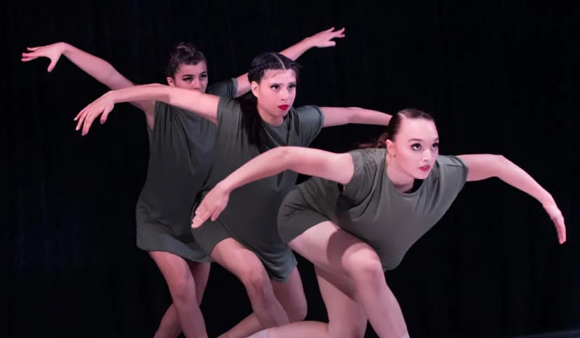 students dancing